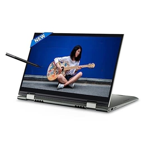 Dell New Inspiron 7415 2in1 Laptop AMD Ryzen 5-5500U 14 inches(35cm) Touch FHD 60Hz, 8GB, 512GB SSD, Windows 11 + MSO'21, Pebble Green Color, FPR + Backlit KB & Active Pen (D560624WIN9P), 1.56Kgs