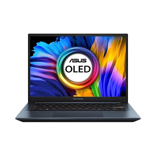 ASUS VivoBook Pro 14 OLED (2021), 14.0" (35.56 cms) 2.8K OLED 90Hz, AMD Ryzen 7-5800H, RTX 3050 4GB Graphics, Laptop (16GB/512GB SSD/Windows 10/Blue/1.45 kg), M3401QC-KM045TS
