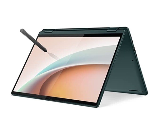 Lenovo Yoga 6 AMD Ryzen 7 5700U 13.3"(33.78cm) WUXGA IPS 2-in-1 Convertible Touchscreen Laptop (16GB/512GB SSD/Win11/Office/Backlit/Digital Pen/3Yr Warranty/Dark Teal/Metal Surface/1.37Kg), 82UD0088IN