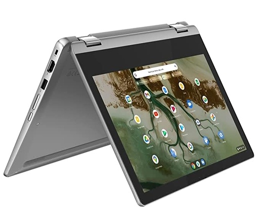 Lenovo IdeaPad Flex 3 Chromebook Intel Celeron N4500 11.6" HD 2-in-1 Touchscreen Laptop(4 GB/128 GB eMMC/720p Camera/2Wx2 Speakers/Chrome OS/Arctic Grey/1.25Kg), 82N3000DHA