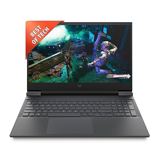HP Victus Gaming Laptop AMD Ryzen 5 5600H 16.1inch(40.9 cm)FHD IPS Micro-edge Gaming Laptop(16GB RAM/512GB SSD/NVIDIA GeForce RTX 3060 graphics/144Hz/7ms response time/Backlit KB/Win 11/B&O)16-e0333TX