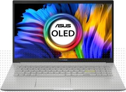 Asus Vivobook K15 Oled (2021) Amd Ryzen 5 Hexa Core 5500U - (8 Gb/1 Tb Hdd/256 Gb Ssd/Windows 10 Home) Km513Ua-L503Ts Thin And Light Laptop (15.6 Inches, Transparent Silver, 1.80 Kg, With Ms Office)