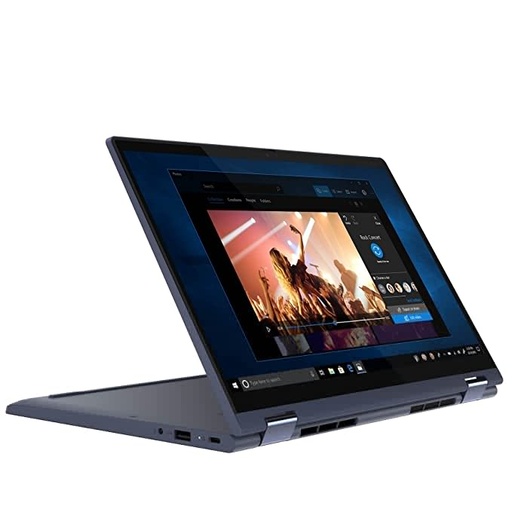 Lenovo Yoga 6 AMD Ryzen 5 5500U 13.3" (33.782cm) FHD IPS 2-in-1 Convertible Touchscreen Laptop (16GB/512GB SSD/Windows 10/MS Office/Backlit Keyboard/Fingerprint Reader/Abyss Blue/1.31Kg), 82ND003PIN