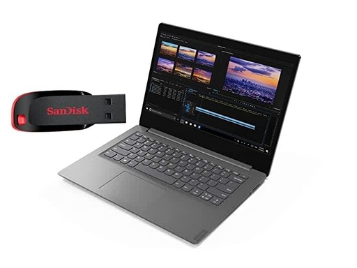 Lenovo V14 AMD Dual Core Ryzen 3 3250U Laptop with 8GB Ram/512 SSD with AMD Radeon Graphics, Windows 11 Home SL (Free 32 SanDisk Pendrive)