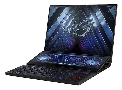 ASUS ROG Zephyrus Duo 16 (2022) Dual Screen Laptop, 16" (40.64 cm) QHD+ 165Hz/3ms, AMD Ryzen 9 6900HX, 16GB RTX 3080 Ti, Gaming Laptop (32GB/2TB SSD/Win 11/with Office/Black/2.60 Kg) GX650RXZ-LO227WS