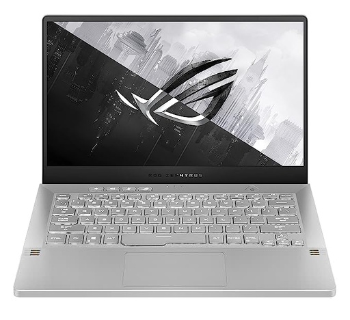 ASUS ROG Zephyrus G14 (2021) AMD Ryzen 7 5800HS 14"(35cm) FHD 144Hz Gaming Laptop (16GB/1TB SSD/Office 2019/Windows 10/RTX 3060 6GB Graphics/Moonlight White/Anime Matrix/1.7 Kg), GA401QM-HZ146TS