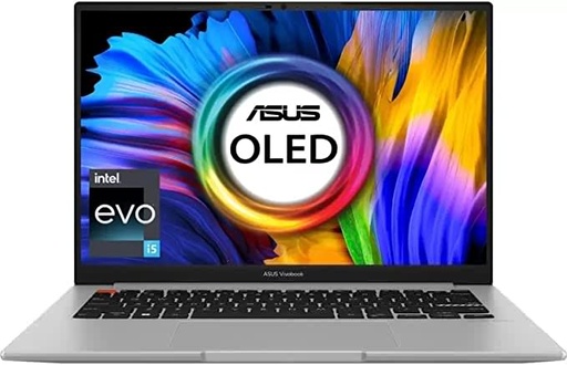 ASUS Vivobook S14 OLED (2022) Intel EVO Core i5 12th Gen - (16 GB/512 GB SSD/Windows 11 Home) S3402ZA-KM501WS Thin and Light Laptop (14 Inch, Neutral Grey, 1.50 Kg, with MS Office)