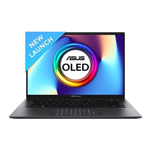ASUS Zenbook 14 (OLED) 2023, AMD Ryzen 7 7730U, 14" (35.56 cm) 2.8K OLED 90Hz, Thin & Light Laptop (16GB/1TB SSD/Windows 11/Office 2021/Alexa/Backlit KB/FP Sensor/Jade Black/1.39 kg), UM3402YA-KM751WS