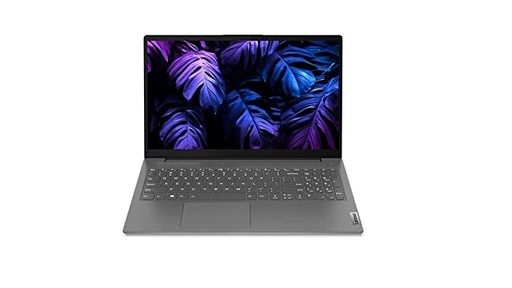 Lenovo V15 AMD Ryzen5 5500U 15.6" (39.62 cm) FHD (1920x1080) Antiglare 250 nits Thin and Light Laptop (8GB RAM/512GB SSD/DOS/Iron Grey/1.7 kg), 82KDA011IH