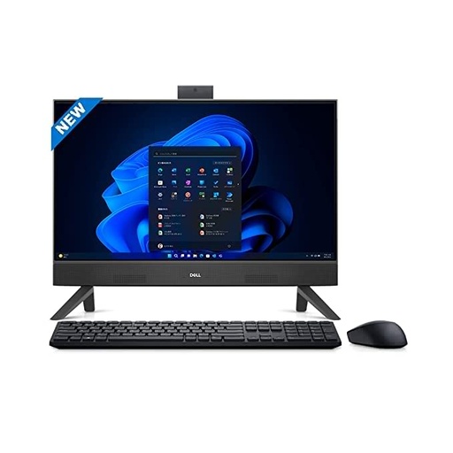 Dell Inspiron 5410 All in One, Intel i3-1215U, 8GB RAM, 256GB SSD Windows 11, Win 11 + MSO'21, 23.8" (60.45Cms) FHD AG, Pro Wireless KB + Mouse, 3 yr Warranty, Black (BLK-3YR-D262188WIN8, 5.39Kgs)