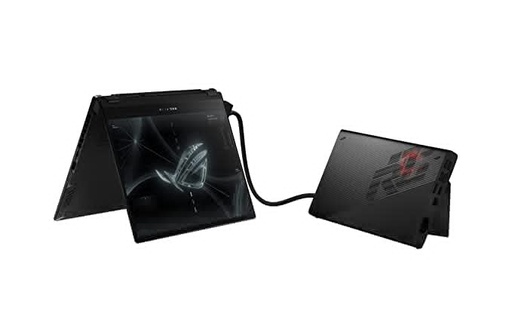 ASUS ROG Flow X13 (2022) RX 6850M XT eGPU, 13.4" (34.03 cm) UHD+ Touch, AMD, Ryzen 7 6800HS, Integrated Graphics, 2-in-1 Gaming Laptop (16GB/1TB SSD/Win 11/Office 2021/Black/1.3 Kg), GV301RA-LI030WS