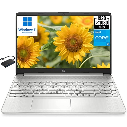 [Windows 11 Pro] HP 15 15.6" FHD Business Laptop Computer, 11th Generation Intel 4-core i5-1135G7 (Beat i7-1160G7), 32GB RAM 2TB PCIe SSD, Intel Iris Xe Graphics, Numeric Keypad, BT 5.2, HDMI, w/Hub