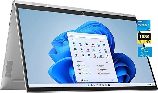 HP Envy x360 2-in-1 15.6" FHD Touchscreen Laptop, Intel Core i5-1155G7, 16GB RAM 1TB SSD, Wi-Fi, Bluetooth, HDMI, Webcam, Backlit Keyboard, Fingerprint Reader, Windows 11 Home, Natural Silver