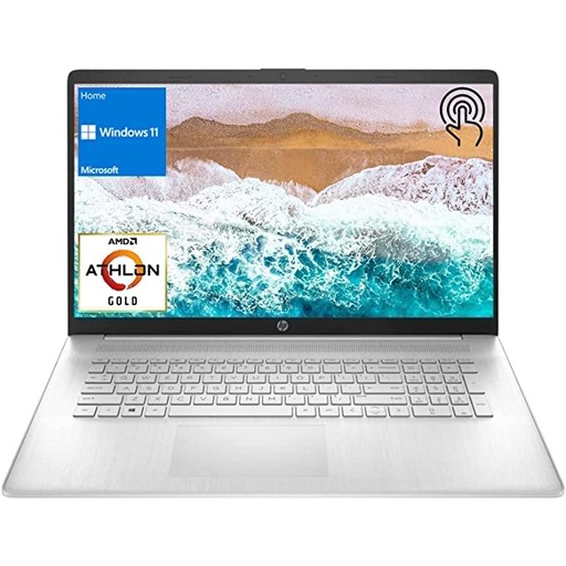 2022 Newest HP Notebook Laptop, 17.3" HD+ Touchscreen, AMD Athlon Gold 3150U Processor, 32GB DDR4 RAM, 1TB PCIe NVMe SSD, HDMI, Wi-Fi, Bluetooth, Windows 11 Home, Silver