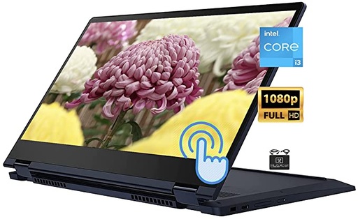 2022 Newest Lenovo Flex 5i 13.3" FHD Touchscreen 2-in-1 Chromebook Laptop, Intel Dual Core i3-1115G4 (Upto 4.1GHz,Beats i5-1030G7), 8GB RAM, 128GB PCIe SSD, UHD Graphics,Webcam,Chrome OS+MarxsolCables