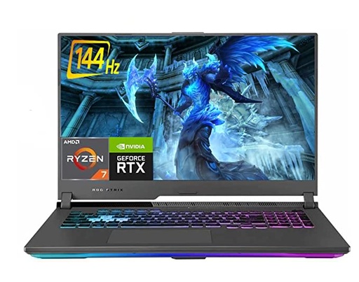 Newest ASUS ROG Strix G17 Gaming Laptop 17.3? FHD 144HZ IPS, AMD 8-Core Ryzen 7 4800H (?i7-10750H), 16GB RAM, 512GB SSD, NVIDIA GeForce RTX 3060, RGB Backlit Keyboard, Wifi6 Win10 + CUE Accessories