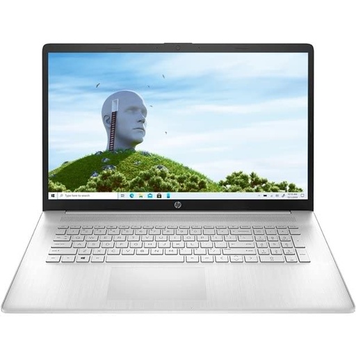 HP 2022 17.3'' FHD IPS Laptop PC Intel 4-Core i7-1165G7 Iris Xe Graphics 32GB DDR4 1TB NVMe SSD HDMI WiFi AX BT5.0 USB-C Backlit Keyboard Webcam Natural Silver Windows 11 Pro w/ RE 32GB USB