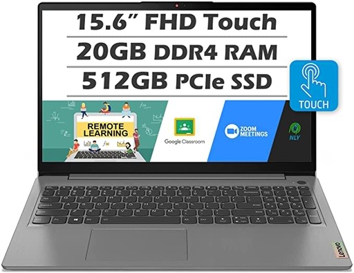 Lenovo IdeaPad Touchscreen Laptop (Newest Model), 15.6? Full HD Display, Intel Quad-Core i5-1135G7, 20GB RAM, 512GB SSD, Backlit Keyboard, Fingerprint Reader, Windows 11 Home in S Mode, Grey