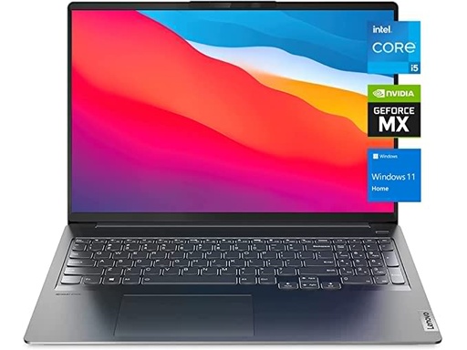 2022 Newest Lenovo Ideapad 5i Pro Laptop, 16" QHD 2.5K IPS Display, Intel Core i5-11300H, GeForce MX450, 8GB RAM, 1TB SSD, IR Camera, Backlit Keyboard, WiFi 6, Windows 11 Home