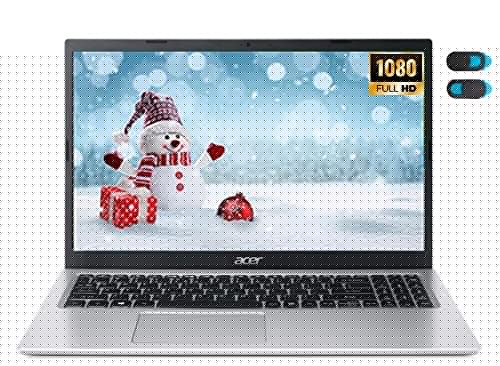 2022 Acer 15.6 Full HD Laptop, FHD Display,Acer Aspire 1, Intel Celeron N4500, 8GB DDR4, 128GB eMMC, Windows 10 S Mode, 1 Year Microsoft 365+ YSC Accessory (Silver)