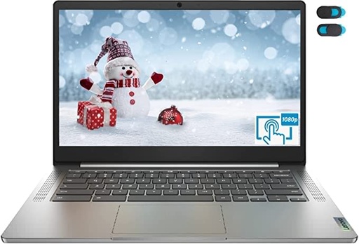 2022 Lenovo 14 Touchscreen Chromebook Laptop Computer, 14 Inch Full HD Touch Screen Display, Mediatek Quad-Core MT8183, 4GB RAM, 64GB eMMC, Webcam, Chrome OS, + YSC Accesory