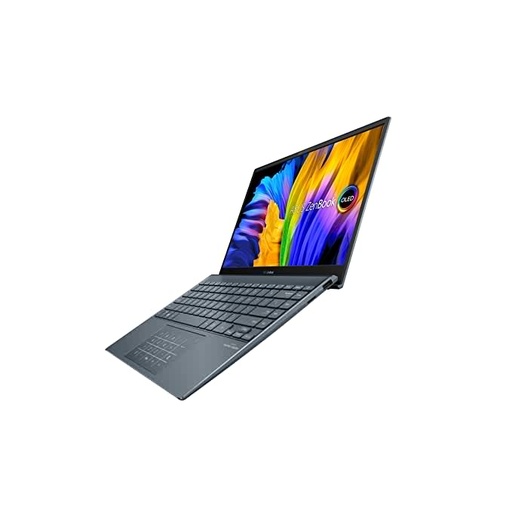 ASUS ZenBook 13 Ultra-Slim Laptop, 13.3? OLED NanoEdge, Intel Evo Platform i7-1165G7, 8GB, 512GB SSD, NumberPad, Thunderbolt 4, Wi-Fi 6, Windows 11 Home, AI Noise-Cancellation, Pine Grey, UX325EA-EH71