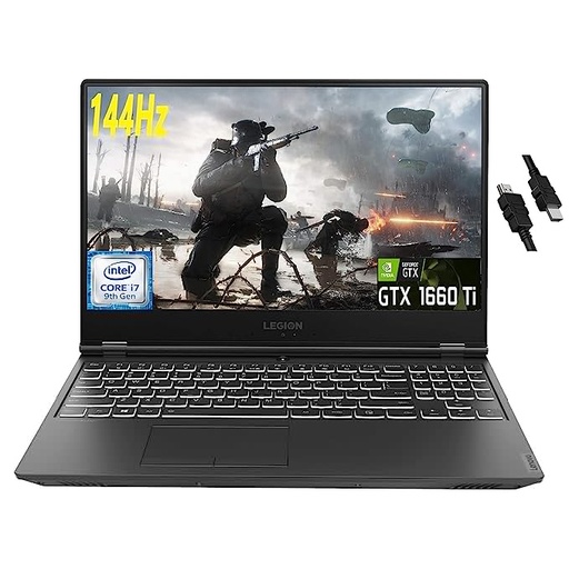 2021 Flagship Lenovo Legion Y540 Gaming Laptop 15.6" FHD IPS 144Hz Display 9th Gen Intel Hexa-Core i7-9750H 16GB RAM 1TB SSD GeForce GTX 1660 Ti 6GB Backlit USB-C Dolby Win10 + iCarp HDMI Cable