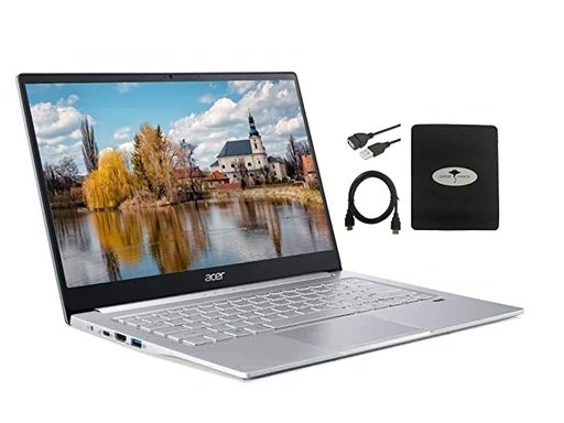 2021 Acer Swift 3 Laptop 14" FHD Ultra-Thin, 6-Core AMD Ryzen 5 4500U (Up to 4.0GHz), 8GB RAM, 512GB SSD, Fingerprint Reader, Back-lit KB, WiFi 6 802.11ax Win 10 w/GM Accessories