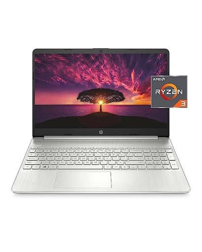 HP 15 Laptop, AMD Ryzen 3 Processor, 8 GB RAM, 256 GB SSD, 15.6? Full HD Windows 10 Home in S Mode, Lightweight Computer with Webcam and Dual Mics, Work, Study, & Gaming (15-ef1050nr, 2021)