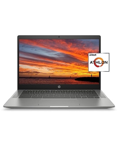 HP Chromebook 14b Laptop, AMD Athlon Silver 3050C Mobile Processor, 4 GB RAM, 64 GB eMMC Storage, 14-inch Full HD IPS Touchscreen, Google Chrome OS, Audio by B&O, Privacy Camera (14b-na0010nr, 2021)