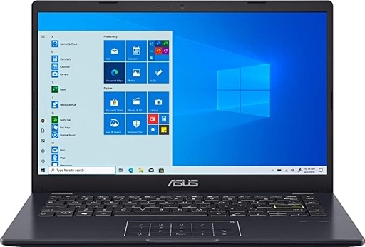 ASUS E410 14.0" HD (1366x768) LED Anti-Glare Laptop, Intel Celeron N4020, 4GB DDR4, 128GB eMMC, WiFi, HDMI, NumberPad, Media Card Reader, USB Type-C, Windows 10 S, Blue, 64GB ABYS MicroSD Card