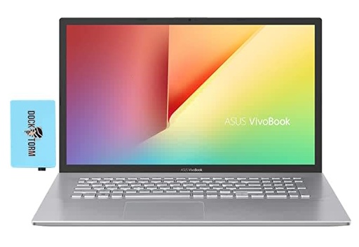 ASUS Vivobook X712DA-202.MV Home and Business Laptop (AMD Ryzen 7 3700U 4-Core, 20GB RAM, 1TB PCIe SSD, AMD RX Vega 10, 17.3" HD+ (1600x900), WiFi, Bluetooth, Webcam, 1xUSB 3.2, Win 10 Home) with Hub