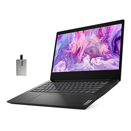 Lenovo 2021 Ideapad 3 14" HD Laptop Computer, Intel Pentium Gold 6405U Processor, 20GB RAM, 512GB PCIe SSD, Intel UHD Graphics, Speakers, Webcam, Bluetooth, Win 10 S, Black, 32GB SnowBell USB Card ?