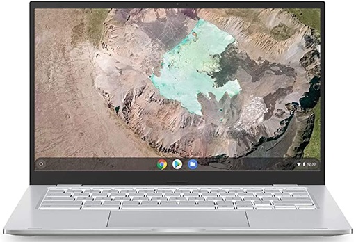 Asus Chromebook C425 Clamshell Laptop, 14" FHD 4-Way NanoEdge, Intel Core m3-8100Y Processor, 4GB RAM, 128GB eMMC Storage, Backlit KB, Silver, Chrome OS, C425TA-WH348