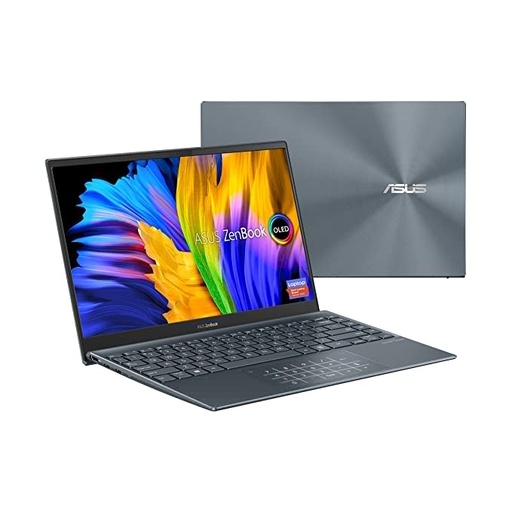 ASUS ZenBook 13 Ultra-Slim Laptop, 13.3" OLED FHD NanoEdge Bezel Display, Intel Core i5-1135G7, 8GB LPDDR4X RAM, 256GB SSD, NumberPad, Thunderbolt 4, Wi-Fi 6, Windows 10 Home, Pine Grey, UX325EA-DS51
