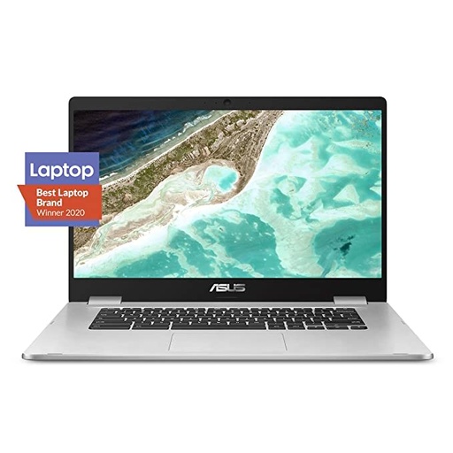 ASUS Chromebook C423NA-DH02 14.0" HD NanoEdge Display, 180 Degree, Intel Dual Core Celeron Processor, 4GB RAM, 32GB eMMC Storage, Silver Color